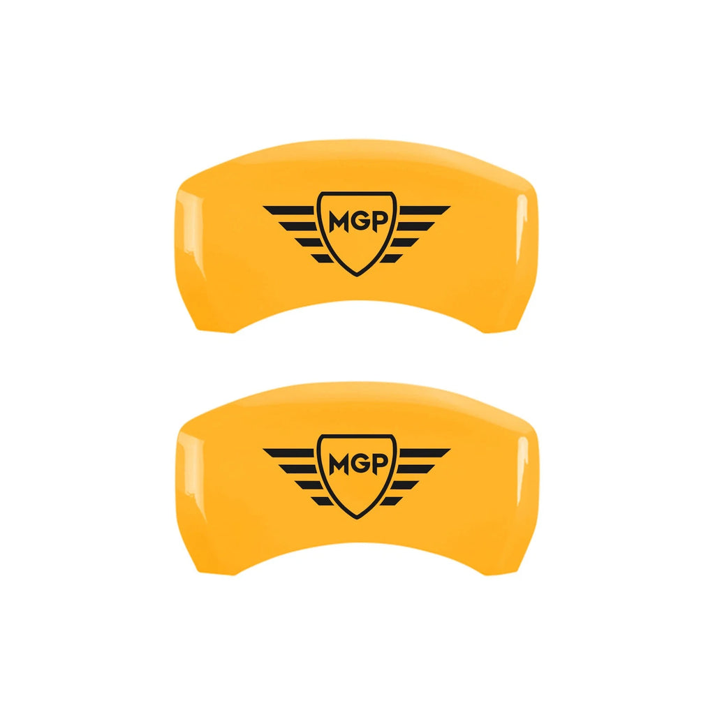 Set of 4 Caliper Covers Yellow with Logo for Ford Edge (2021–2024)