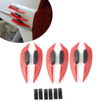 Red Fairing Winglets Side Spoiler Deflector Air Wing for Universal Motorcycle