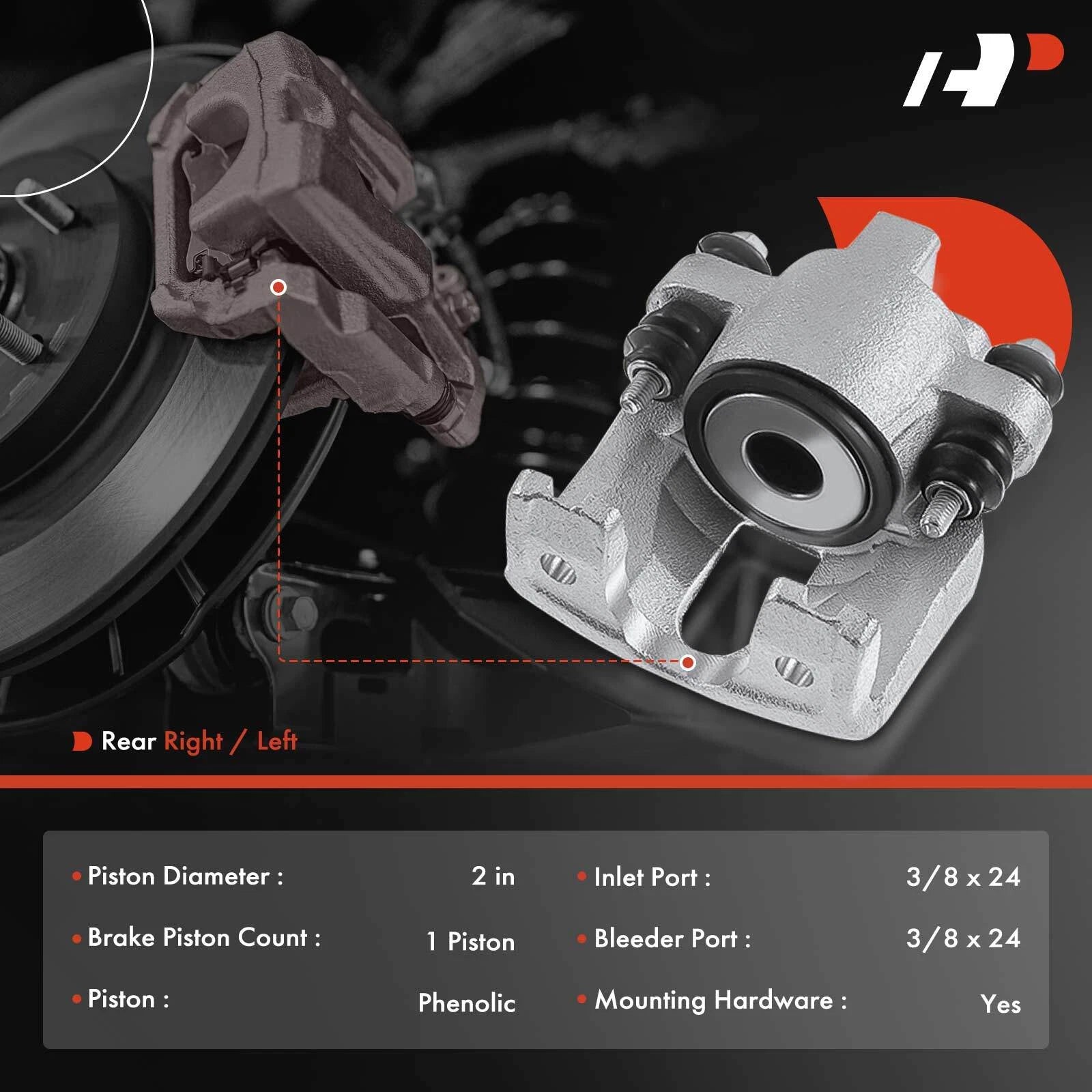 Rear Brake Caliper for Ford F-150 F-250 Expedition (1997–2021)