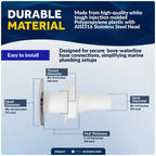 1-1/2 Inch Thru-Hulls with Stud for Hose - FO2557