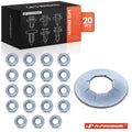 20x Retainer Clips for Ford (Fits 6.35mm Stud, 13.49mm Outer Diameter)