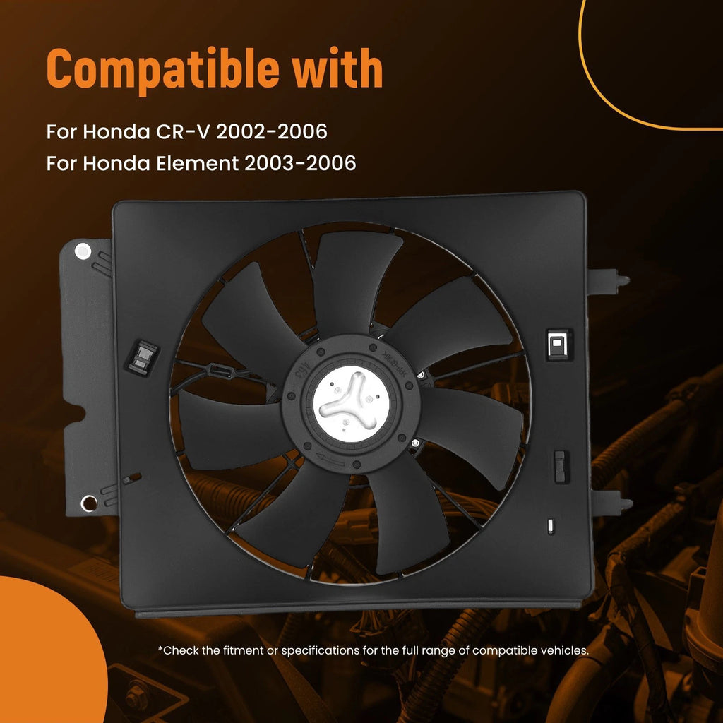 A/C Condenser Cooling Fan for Honda Element (2003–2006) CR-V (2002–2006) HO3113116