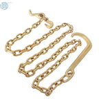 Welded Grab Hook for Towing Wrecker Chain 15" J Hook 5/16 x 8 FT