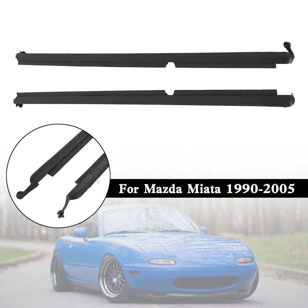 Set of 2 Door Glass Window Weatherstrip Seals for Mazda Miata (1990–2005)