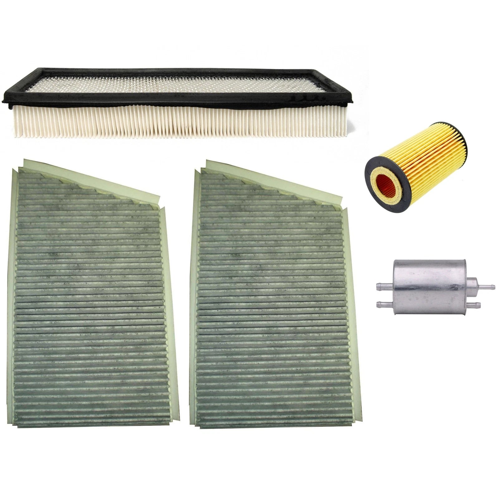 ACDelco PRO Engine Oil Air Carbon Cabin Fuel Filter Kit for Mercedes W203 C209 (2000–2007)