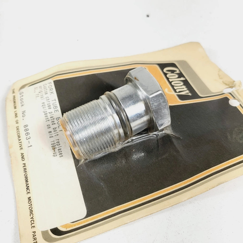 Colony Chrome Fork Tube Bolt 35mm for Harley Davidson FX & XL (1985–1987)