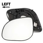 Left Side White Mirror Glass for Hyundai I10 (2011–2013)