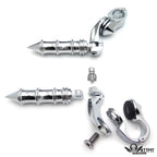 Chrome 2.5" Long Foot Peg Kit for CVO Limited FLHTKSE (2014–2021)