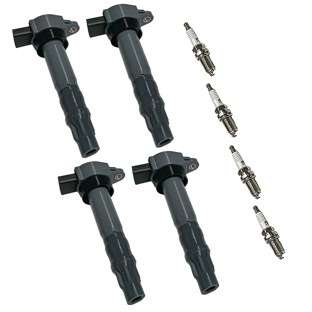 Set of 4 Ignition Coils & Spark Plugs for Mitsubishi Outlander (2003–2020)