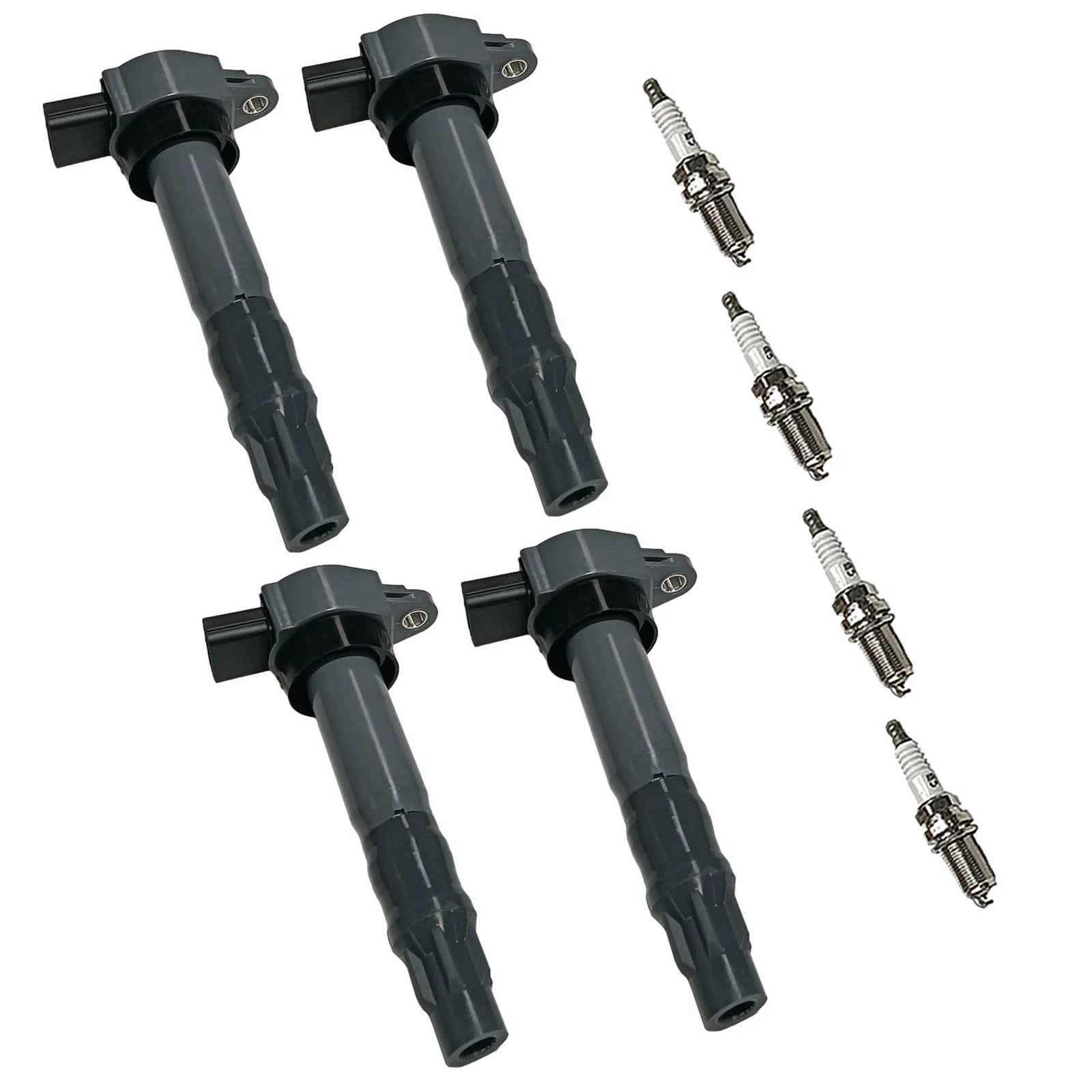 Set of 4 Ignition Coils & Spark Plugs for Mitsubishi Outlander (2003–2020)
