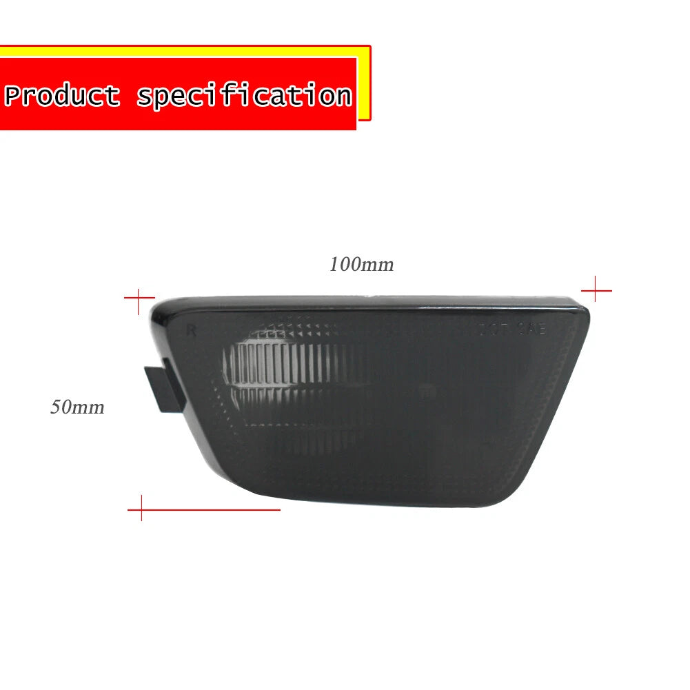 Smoked Lens Front Bumper Side Marker Lights for Chevy Cruze (2011–2015)