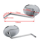 Mirrors Left & Right for Honda CB450K CB750K CT70 CT90 ST90 SL90 SL100 SL125 SL175 SL350 (1965–1978)