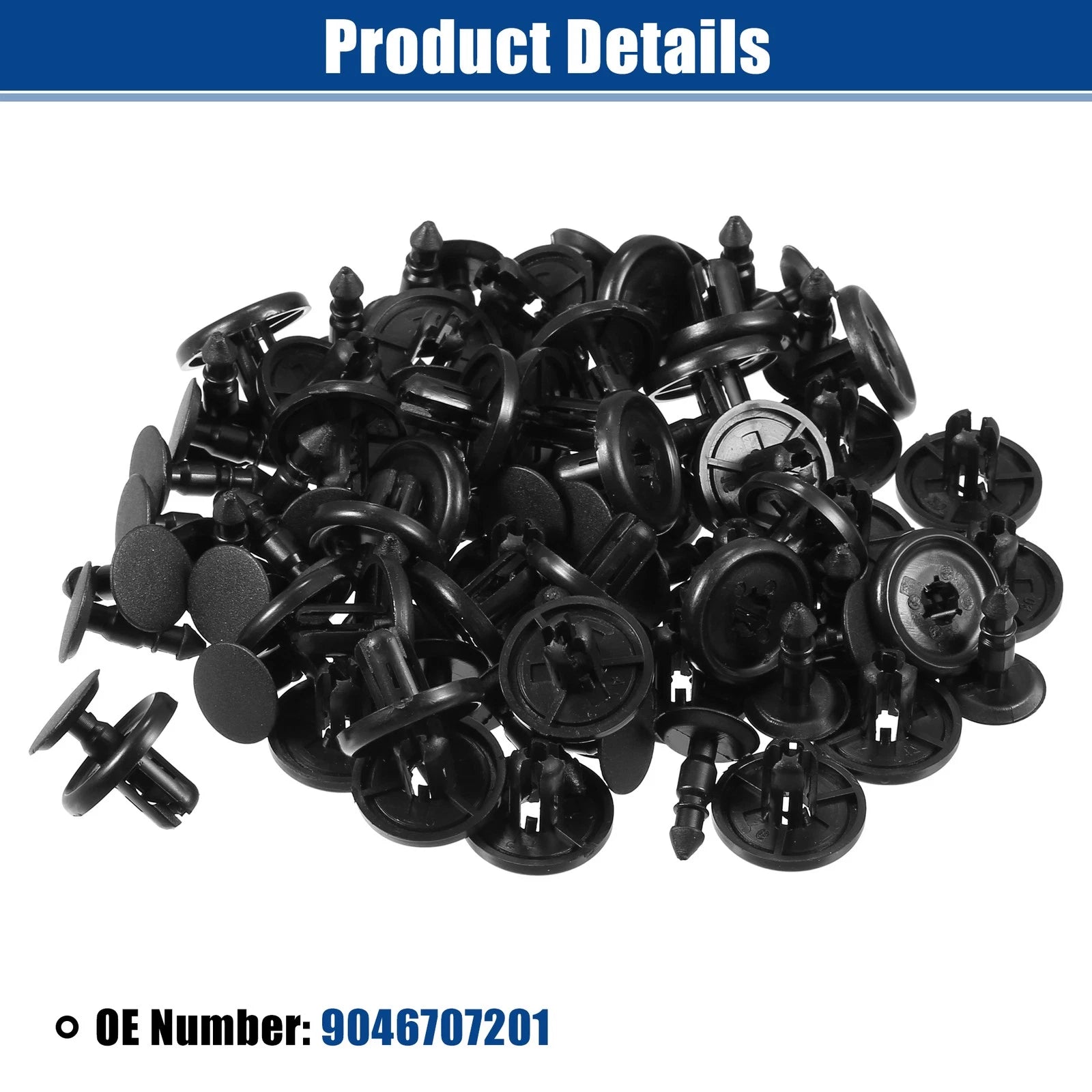 40 Pcs Front Fender Retainers Clips for Toyota (No. 9046707201)