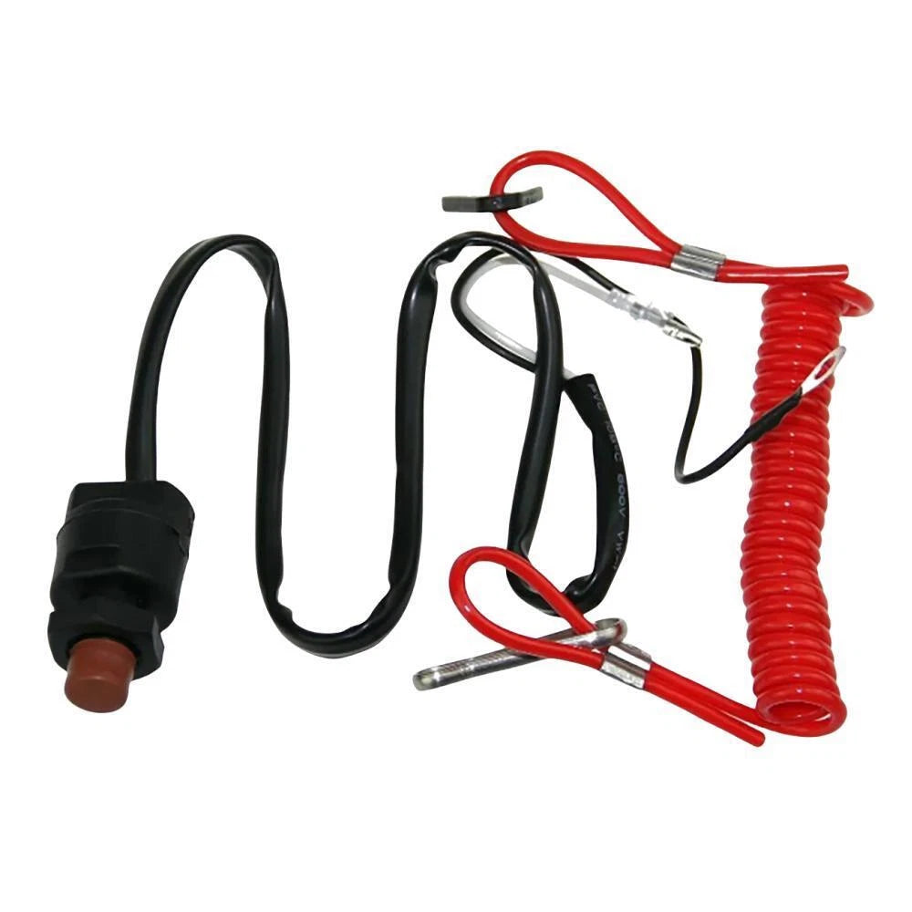 Kill Stop Switch Safety Lanyard for Yamaha Outboard 15-40HP (6E9-82575-09)