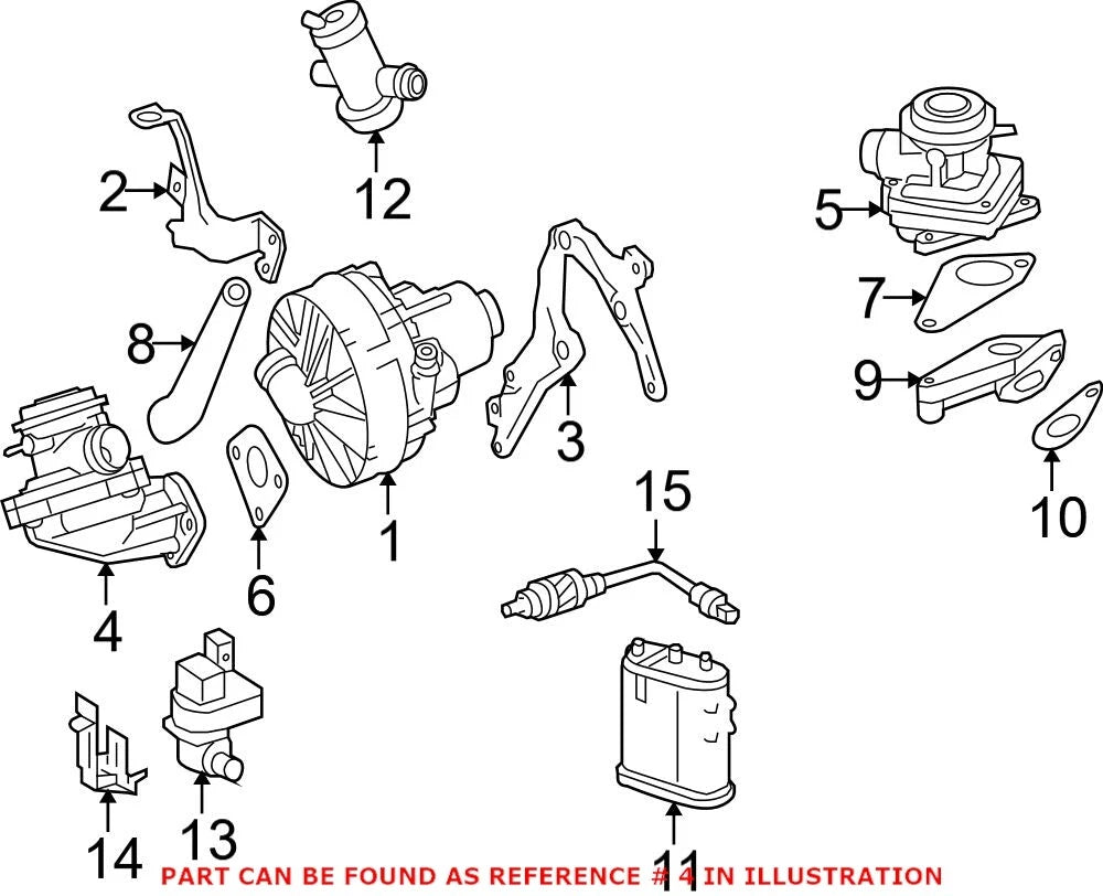 Secondary Air Injection Control Valve for Mercedes (2000–2006) 0021408360