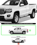 5in Stainless Steel Side Bars for Chevy Colorado GMC Canyon (2015–2026)