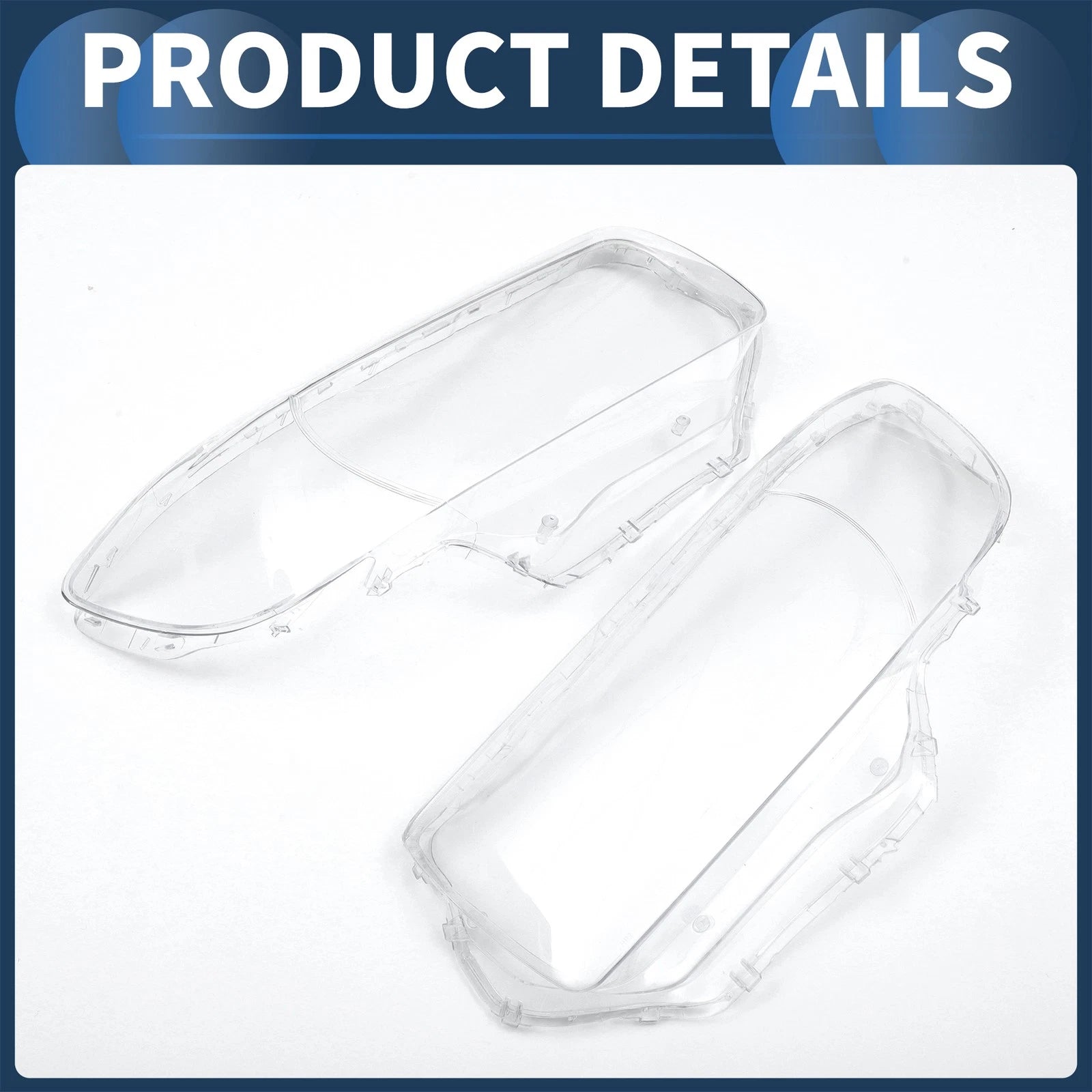 Pair Headlight Lens Covers for Subaru Forester (2006–2008)