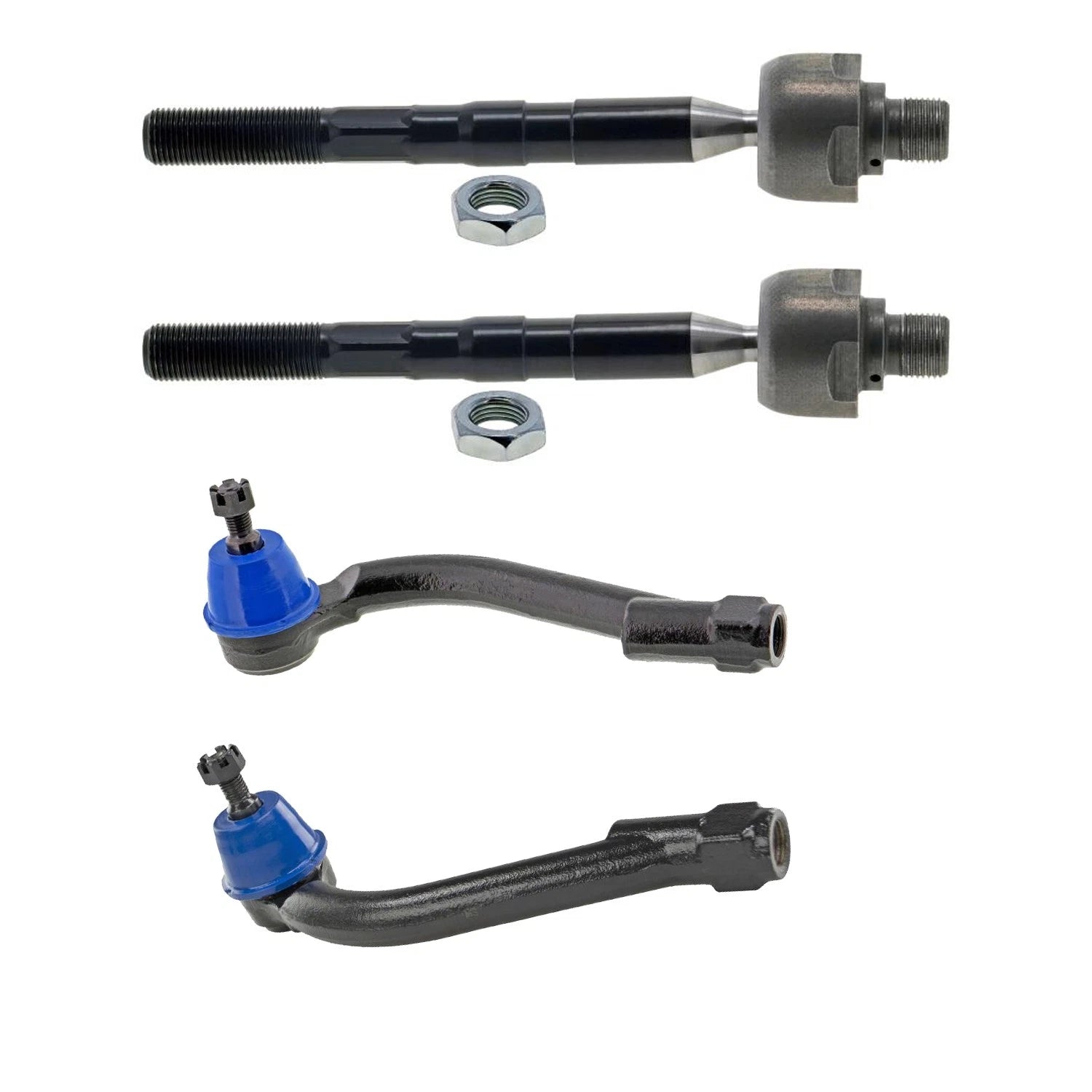 Set of 2 Mevotech Supreme Inner Outer Steering Tie Rod Ends for Kia Magentis (2006–2010)