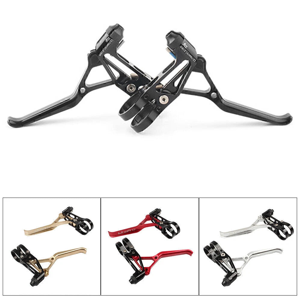 Pair Aluminum Alloy Brake Levers for Universal BMX DH MTB Bikes