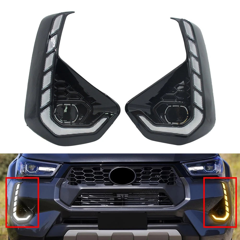 Daytime Running Fog Light Turn Signal Lamp for Toyota Hilux Revo (2024–2025)