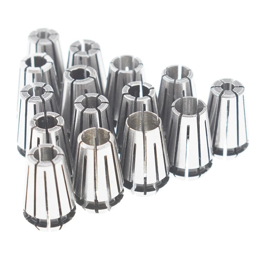15Pcs ER11 Spring Collet Set for CNC Milling Tool