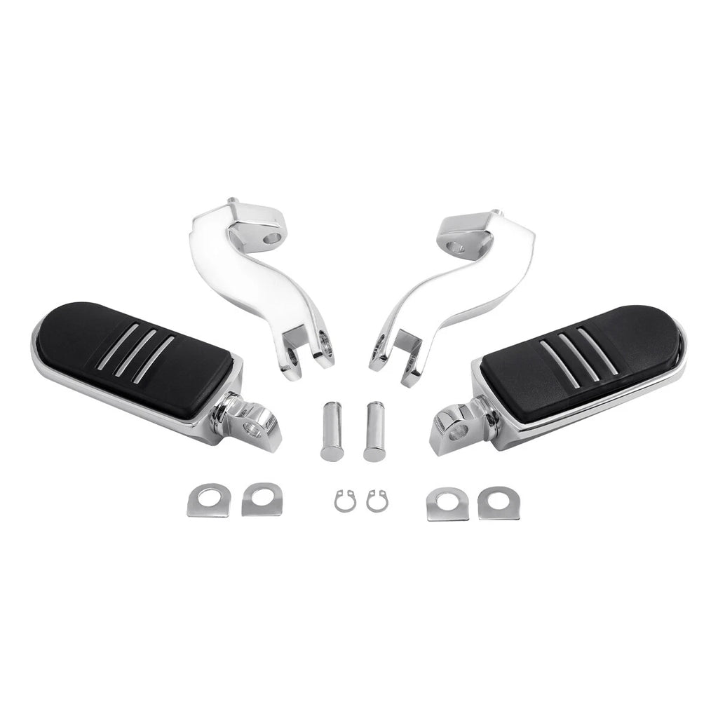 Footpegs Bracket Mount for Harley Touring Glide (1993–2024) Chrome