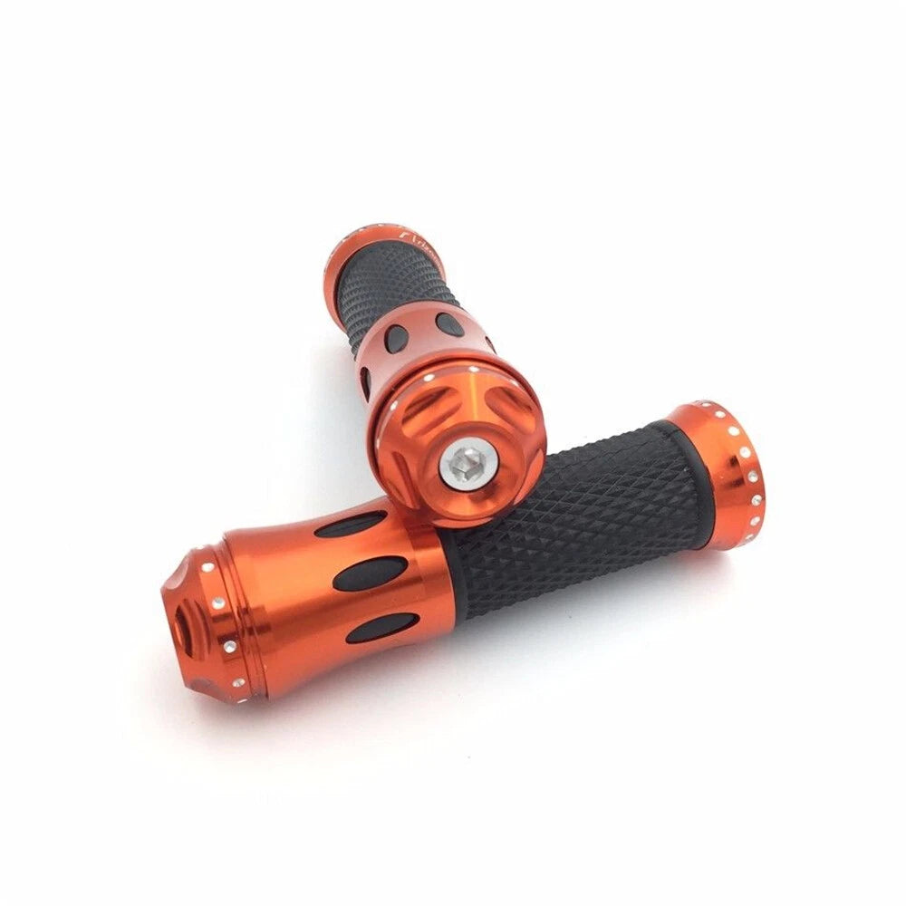 7/8" Dark Orange Non-Slip Rubber Handlebar Grip for Kawasaki Ninja ZX12 Versys KLX (2000–2023)