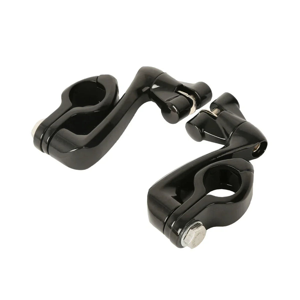 Adjustable 1.25" Highway Foot Peg Mounts for Harley Engine Guards
