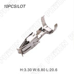 10 x 4.8mm Female Copper Fuses for Car Truck Automobiles Terminals