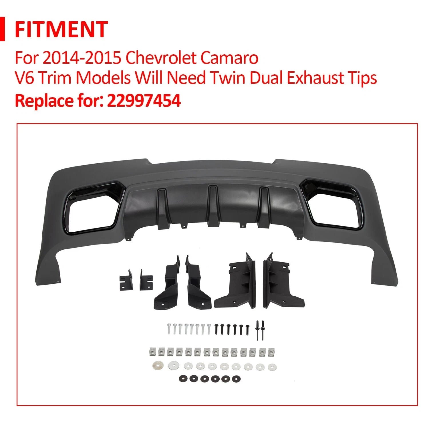 Rear Bumper Lip Splitter Spoiler for Chevy Camaro (2014–2015)