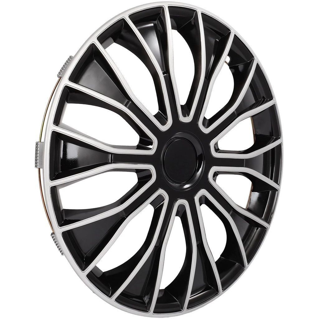 Set of 4 Wheel Covers for R16 Tire & Rim (16 Inch) - Black