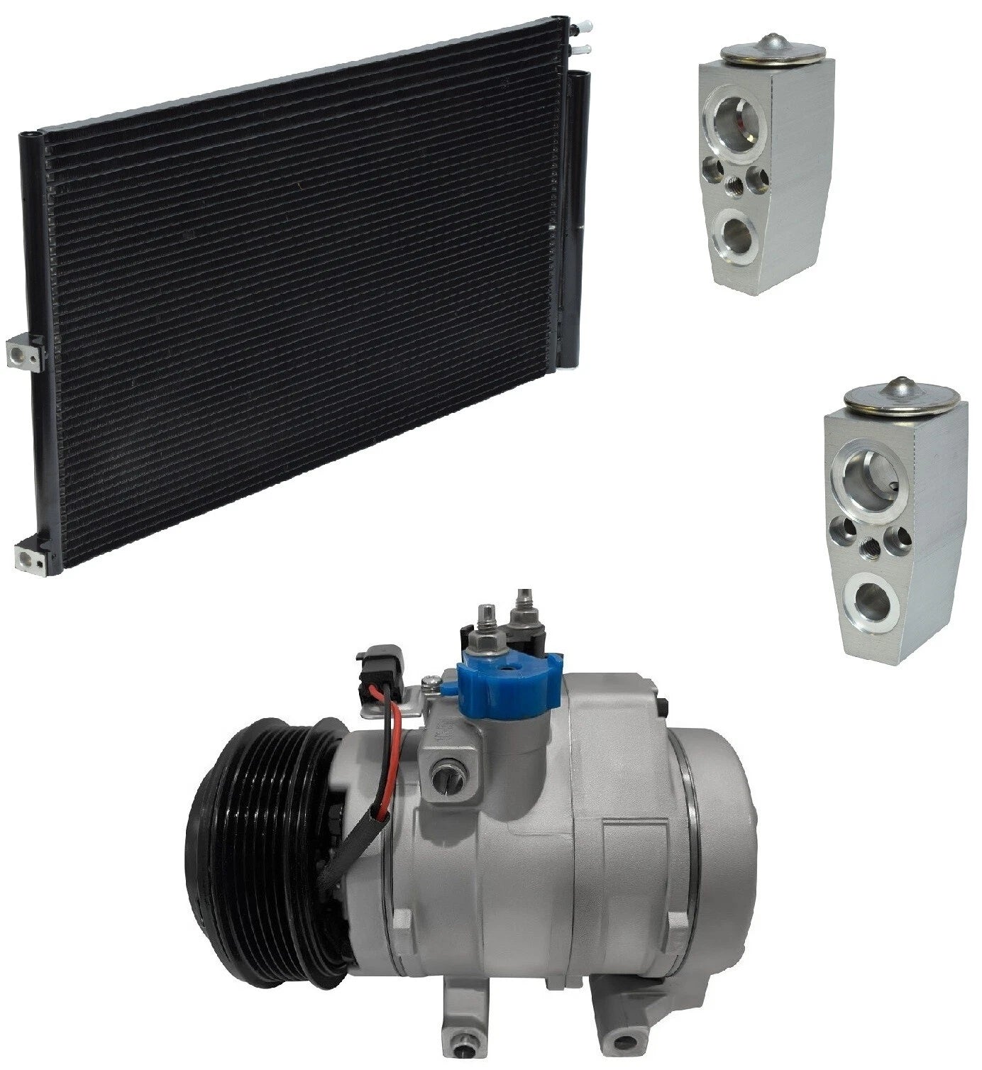 AC Compressor Kit w Condenser for Lincoln Navigator 5.4L (2015–2017)