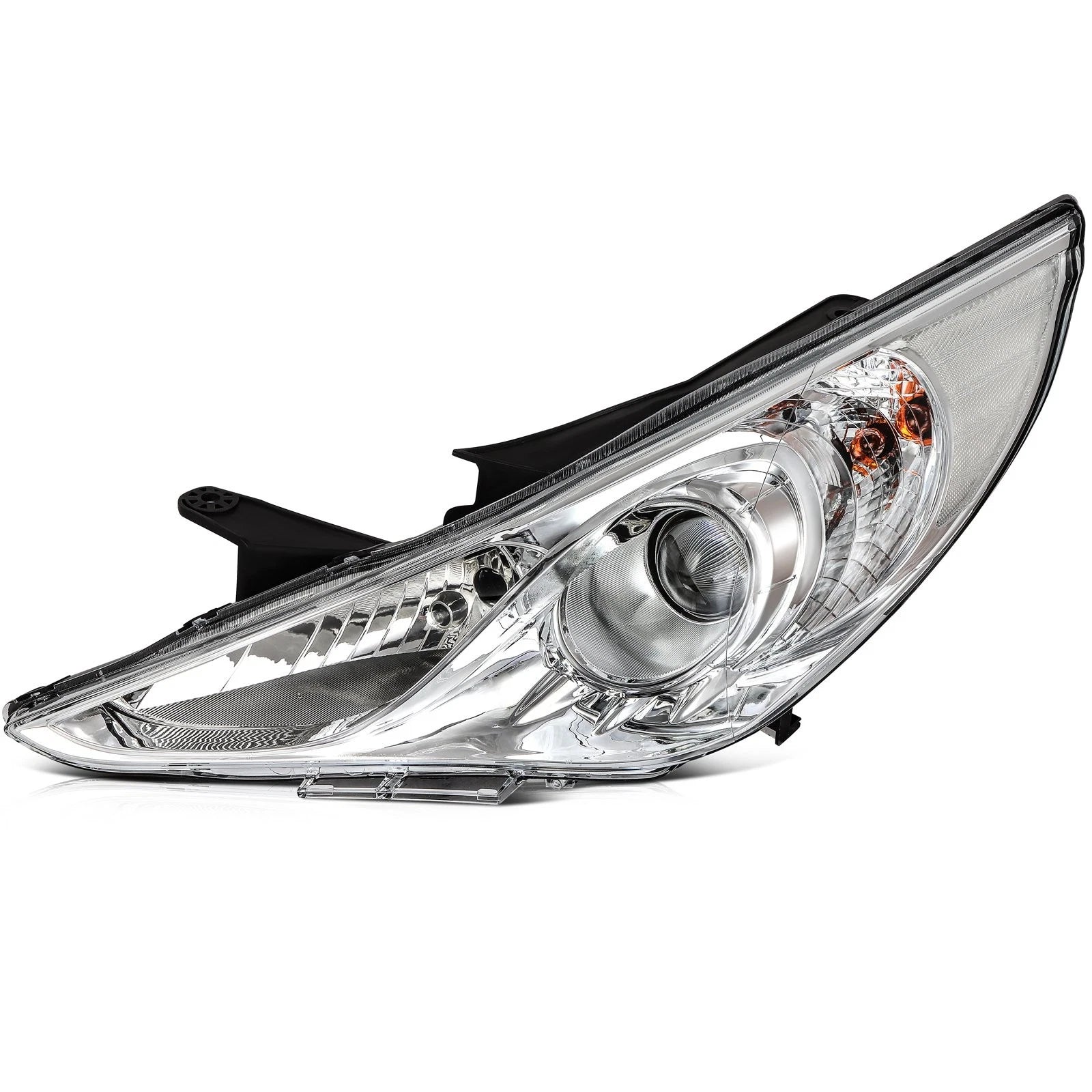 Projector Headlights Assembly Pair for Hyundai Sonata (2011–2014) Chrome