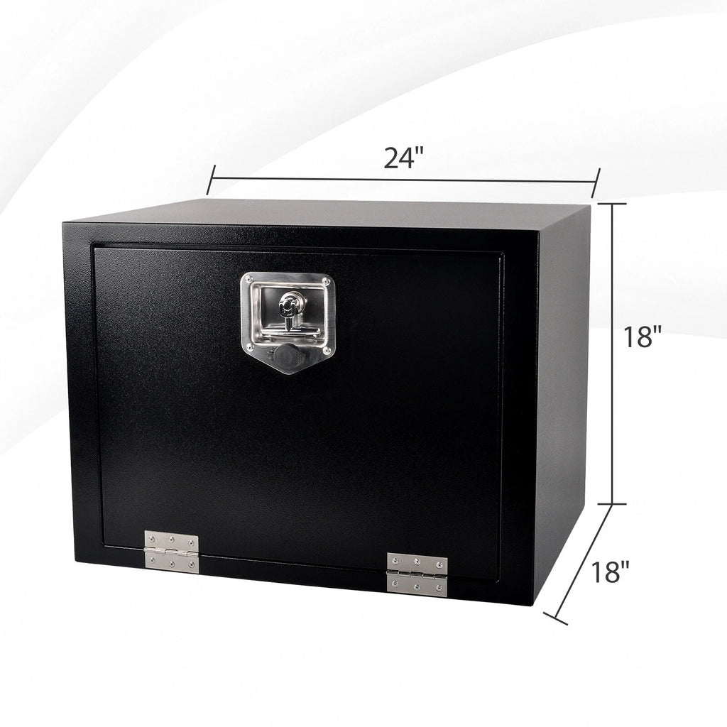 Set of 2 Steel Pickup Truck Tool Boxes for Universal Fit (24"-36")