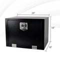 Set of 2 Steel Pickup Truck Tool Boxes for Universal Fit (24"-36")