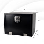 Set of 2 Steel Pickup Truck Tool Boxes for Universal Fit (24"-36")