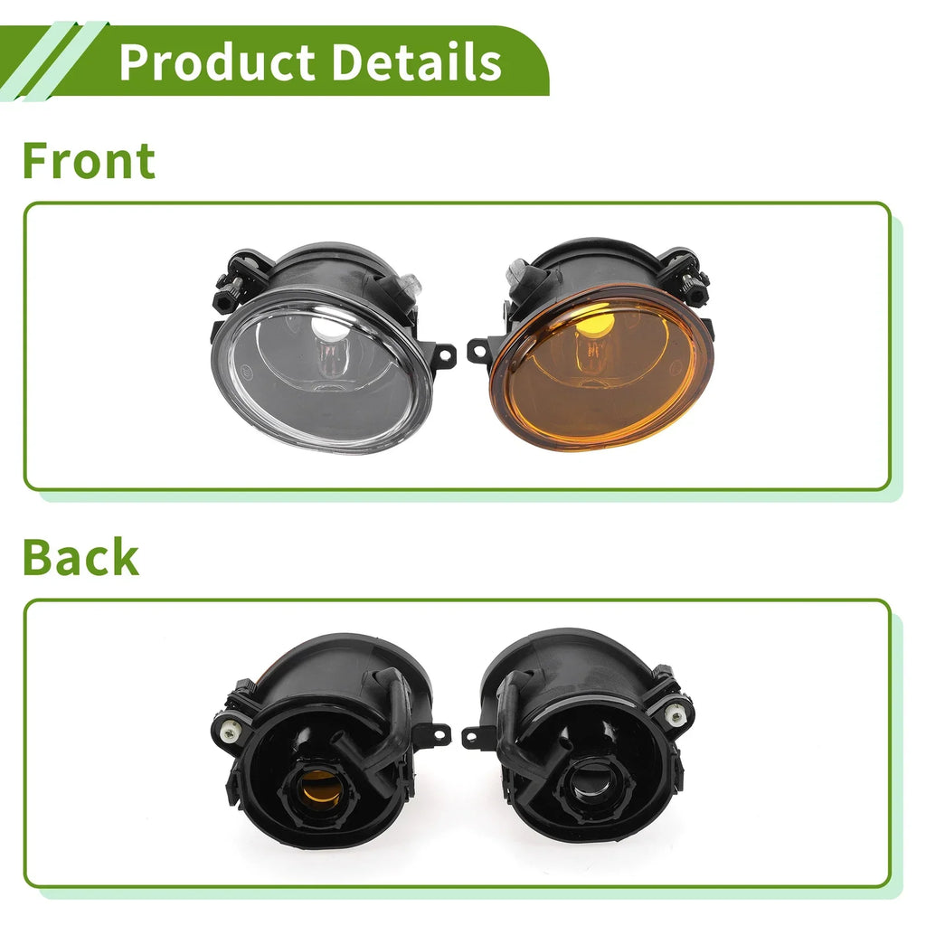 1 Pair Left+Right Fog Light Grill for BMW M5