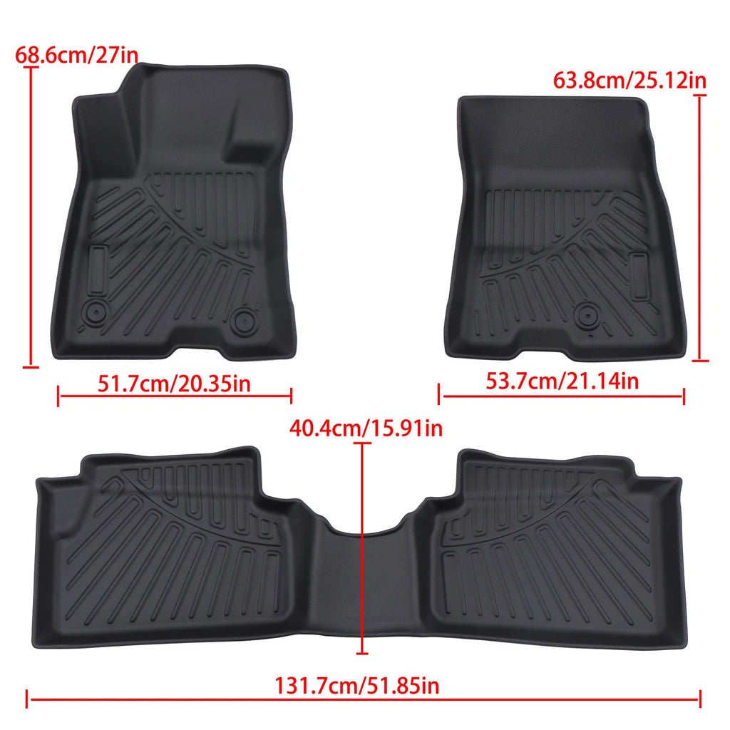 3X TPE Floor Mats for Ford Maverick Hybrid (2022–2026)