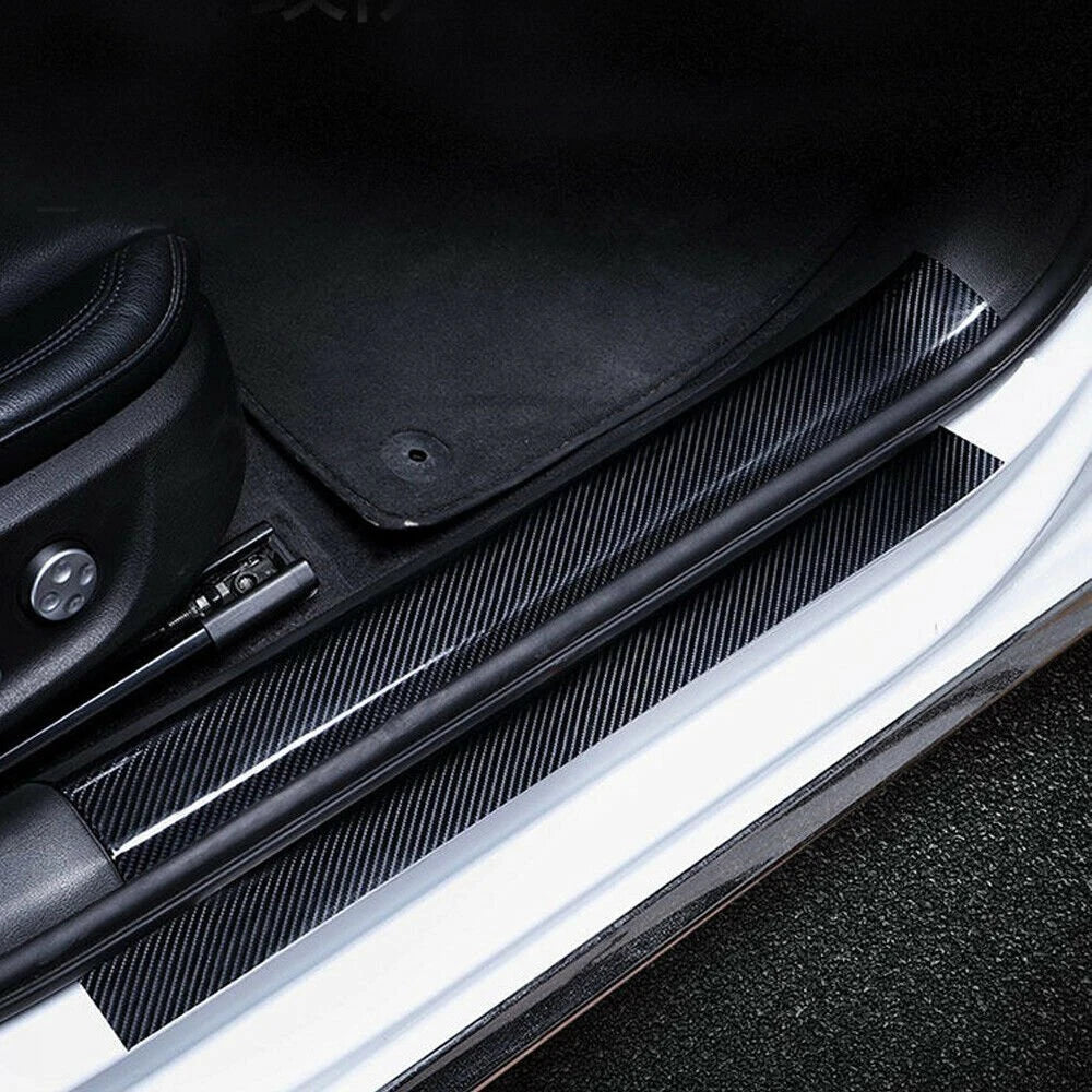 Carbon Fiber Door Sill Protector Scuff Plate for Make Model