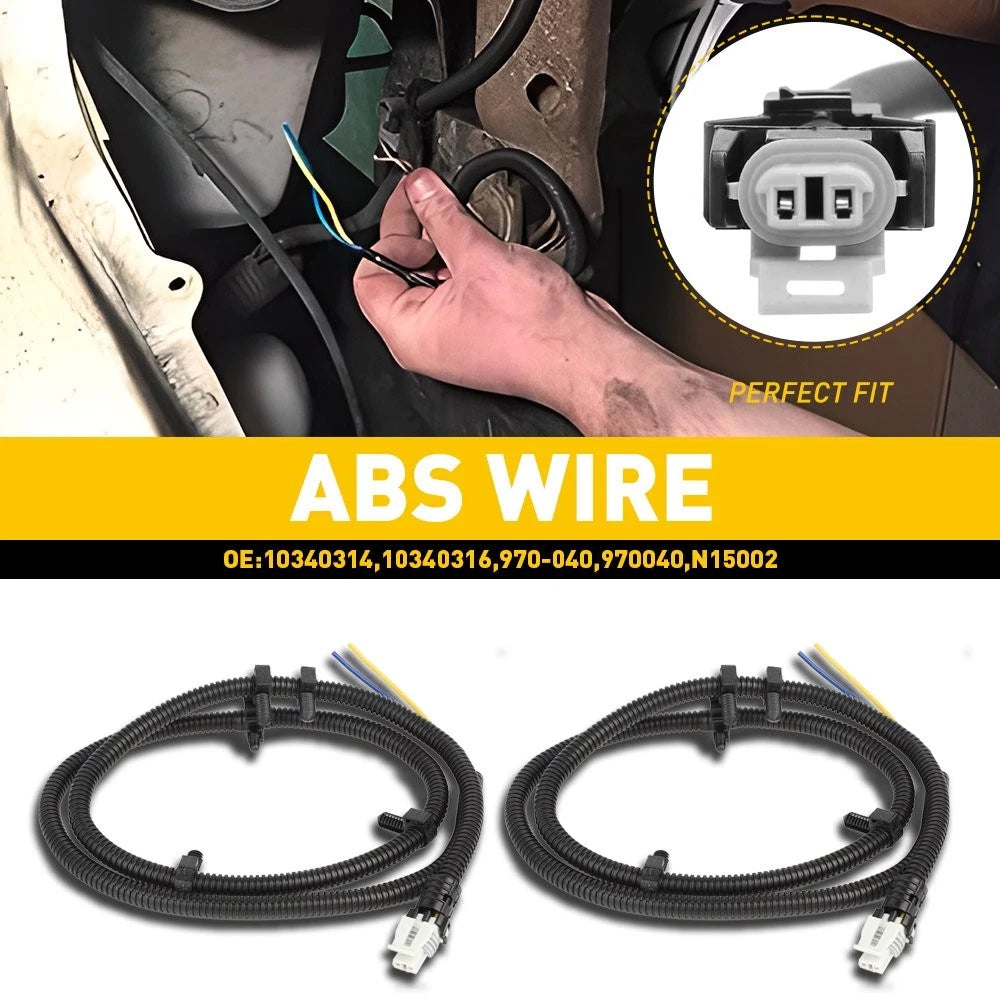 2X ABS Wheel Speed Sensor Harness 970040 for Chevrolet Cadillac DeVille (1994–2005)