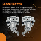 Rear Disc Brake Caliper Assembly Set for Kia Spectra (2005–2009)
