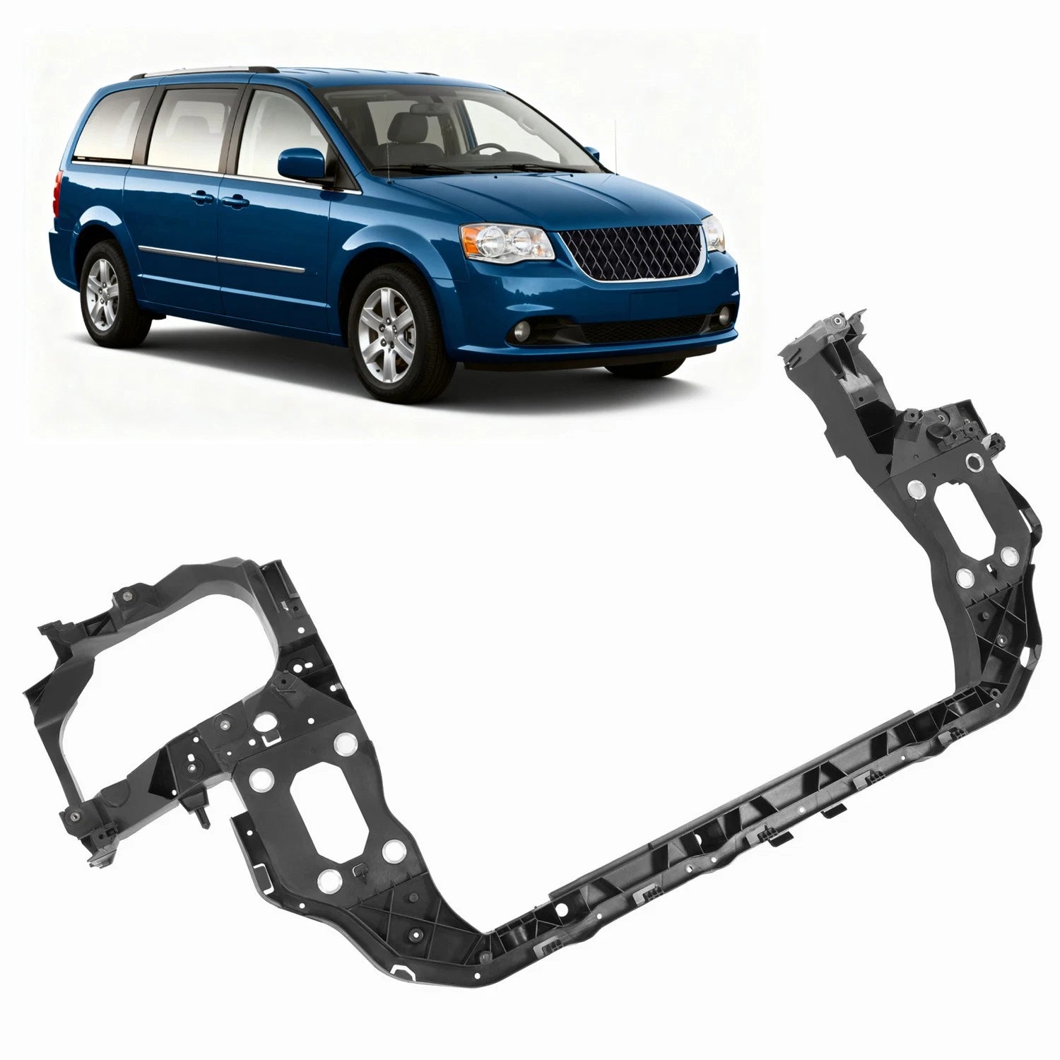 Radiator Support Panel for Dodge Grand Caravan (2008–2020) #68023326AE, CH1225215