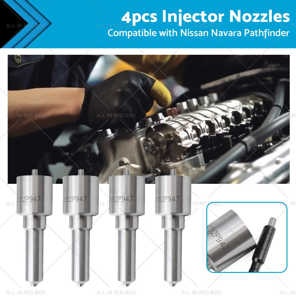 Set of 4 Injector Nozzles for Nissan Navara D40, Pathfinder R51 (2005–2015) 16600-EC00A