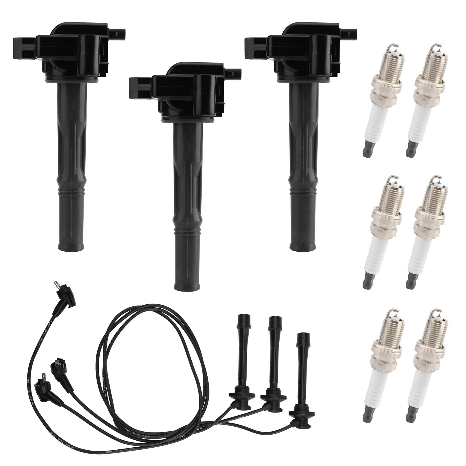 Ignition Coil & Spark Plugs Set for Toyota Tacoma Tundra 4Runner (1995–2004)