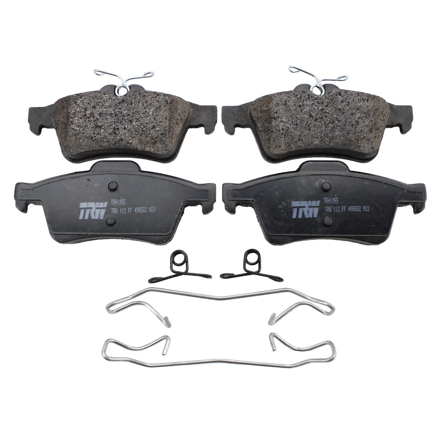 Set of 4 TRW Pro Low-Metallic Brake Pads for Ford Mazda Volvo Chevy Saab Jaguar
