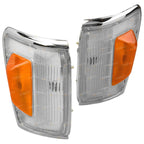2 x Chrome Trim Corner Indicator Lights for Toyota Hilux 4WD (1988–1991)