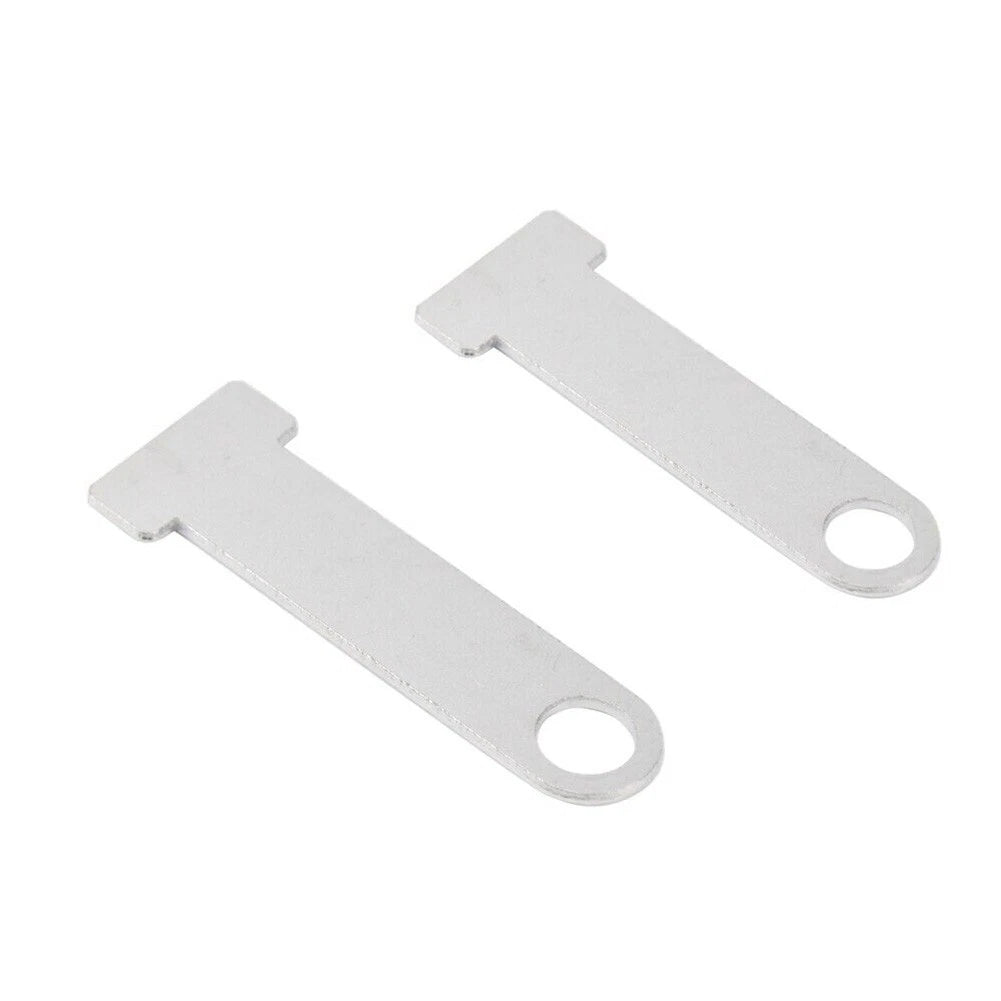 D-Ring Lock Extensions for Helmet (1 Pair) - Stainless Steel