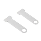 D-Ring Lock Extensions for Helmet (1 Pair) - Stainless Steel