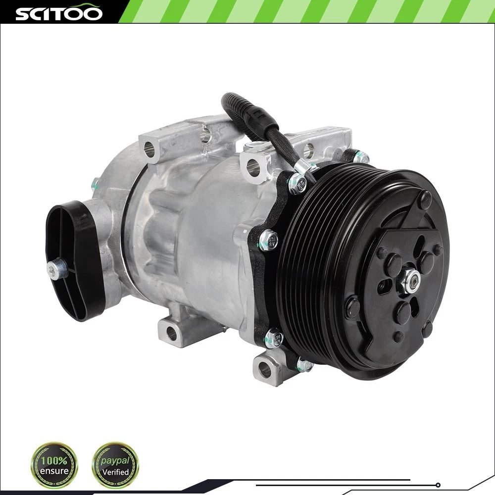 A/C Compressor with Clutch for Kenworth T800 W900 Peterbilt 320 379 385