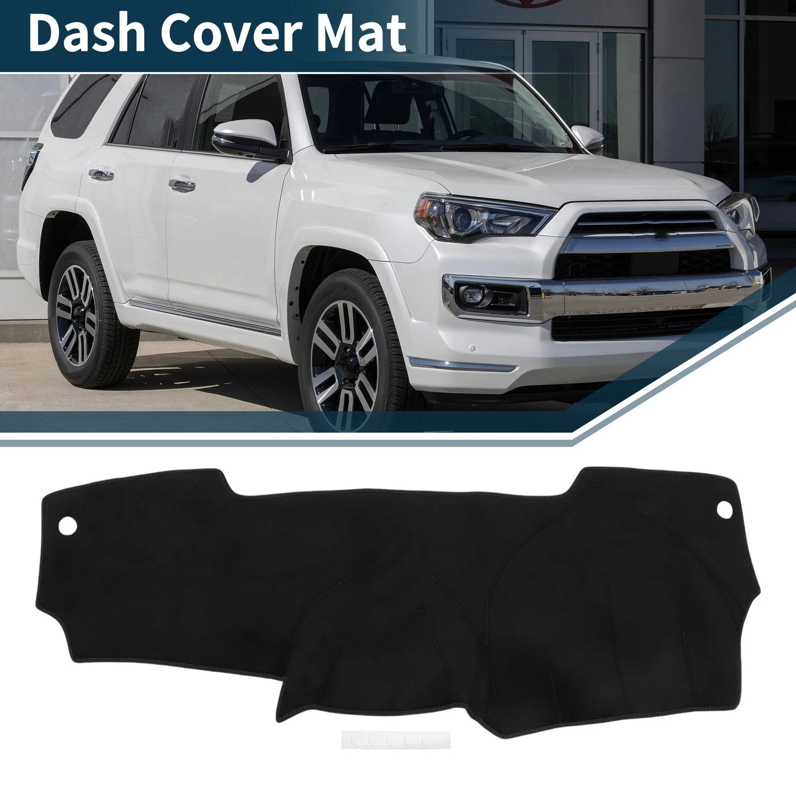 Dashboard Cover Mat for Nissan Micra March K13 (2010–2017) - Black